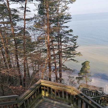 Strandidylle Apartment Mit Meerblick Und Kamin ミエンジズドロイェ エクステリア 写真