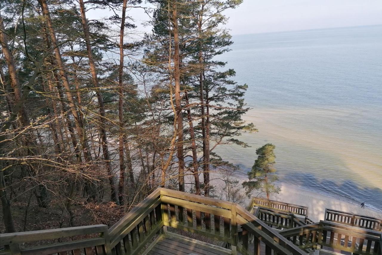 Strandidylle Apartment Mit Meerblick Und Kamin ミエンジズドロイェ エクステリア 写真