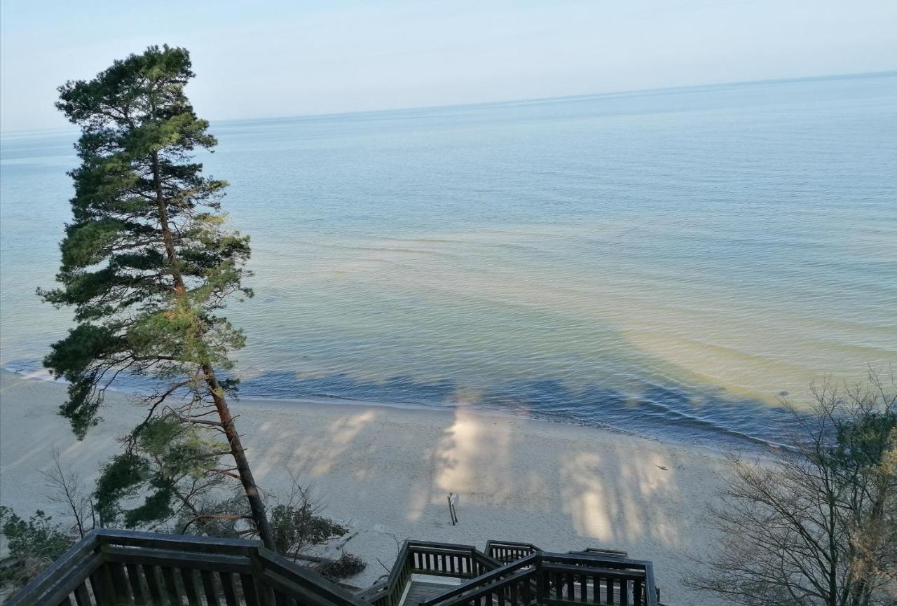 Strandidylle Apartment Mit Meerblick Und Kamin ミエンジズドロイェ エクステリア 写真