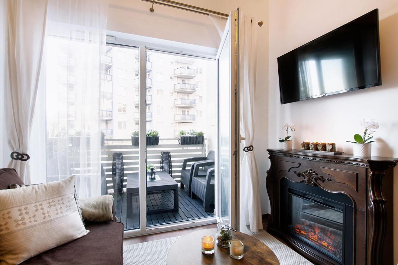 Strandidylle Apartment Mit Meerblick Und Kamin ミエンジズドロイェ エクステリア 写真