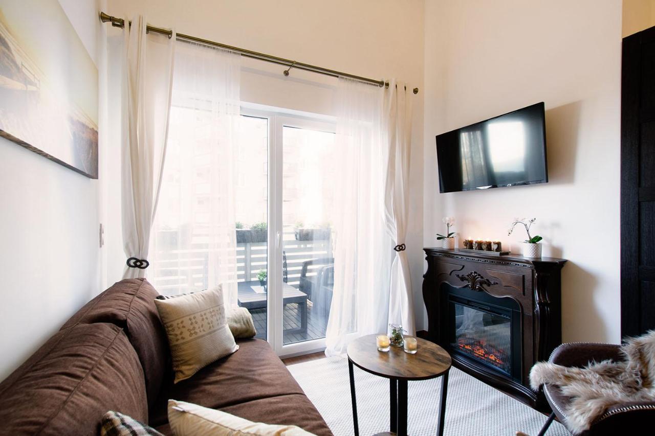Strandidylle Apartment Mit Meerblick Und Kamin ミエンジズドロイェ エクステリア 写真